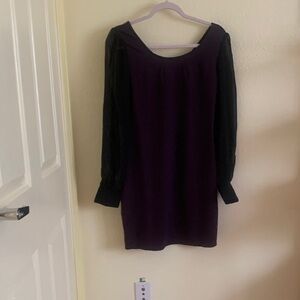 NWT Lavand Elegant Purple and Black Dress